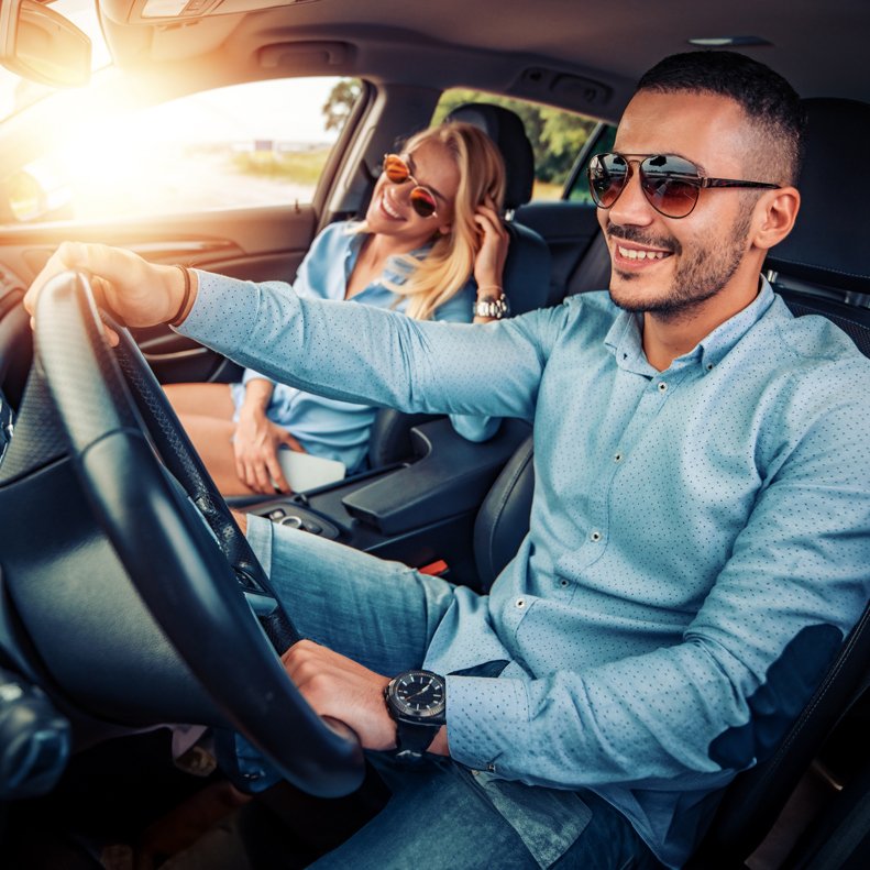 happy driver using car insurance orlando fl